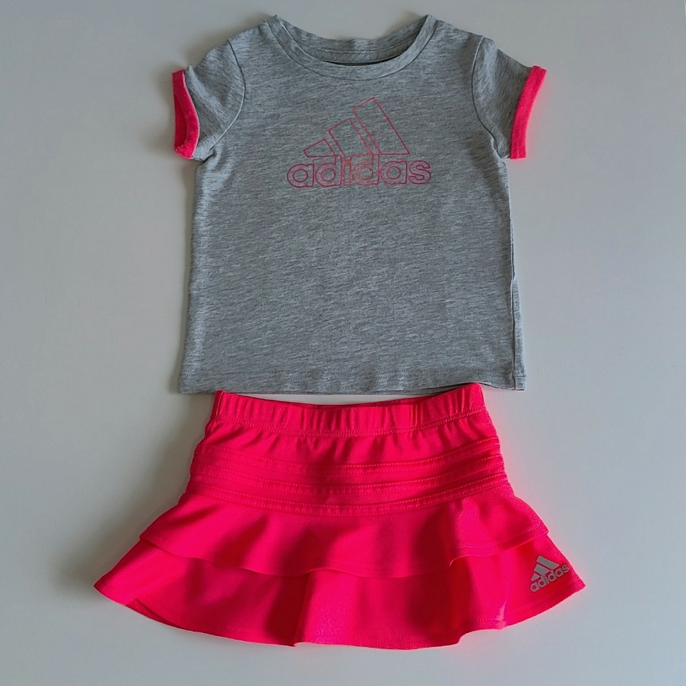Adidas Graphic Tee & Skort Set